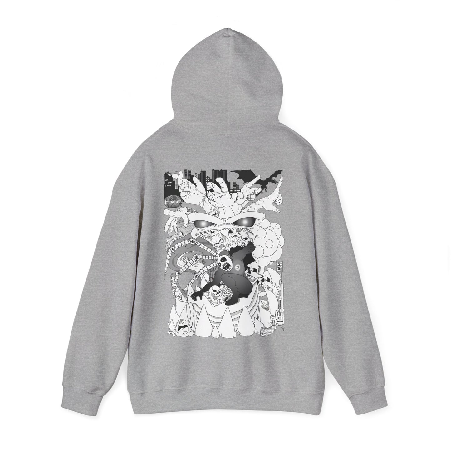 Slumber Dragon Love Hoodie Back Print