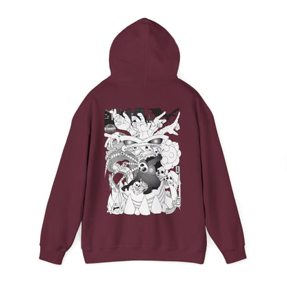 Slumber Dragon Love Hoodie Back Print