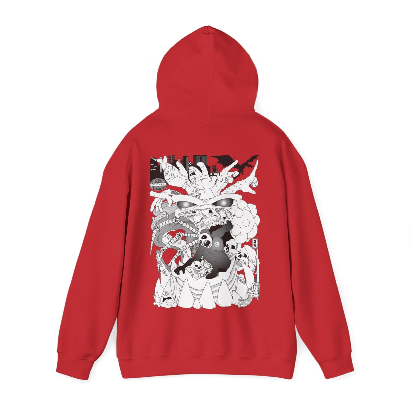 Slumber Dragon Love Hoodie Back Print