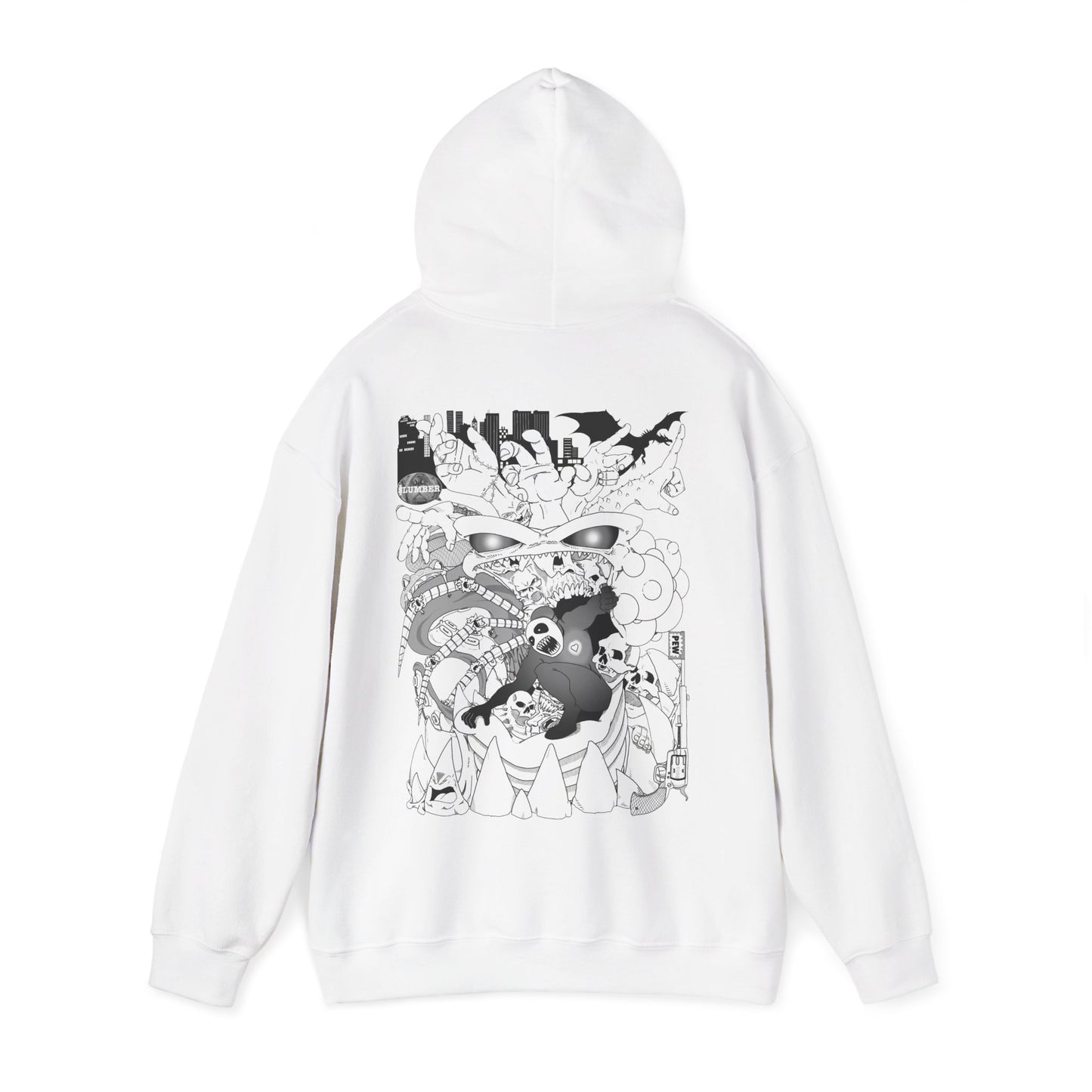 Slumber Dragon Love Hoodie Back Print