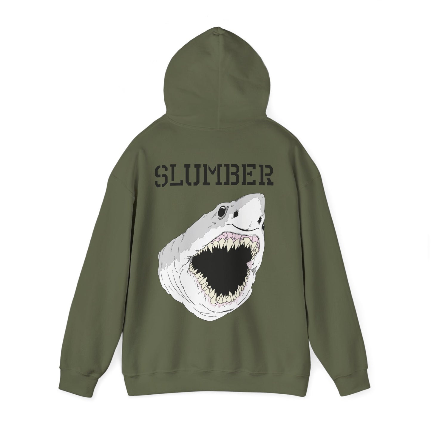 Slumber Apparel Sharky Boi Front and back printing