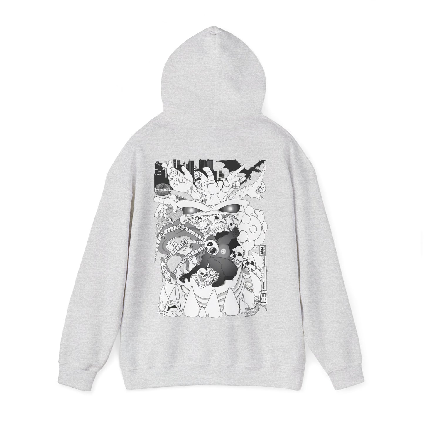 Slumber Dragon Love Hoodie Back Print