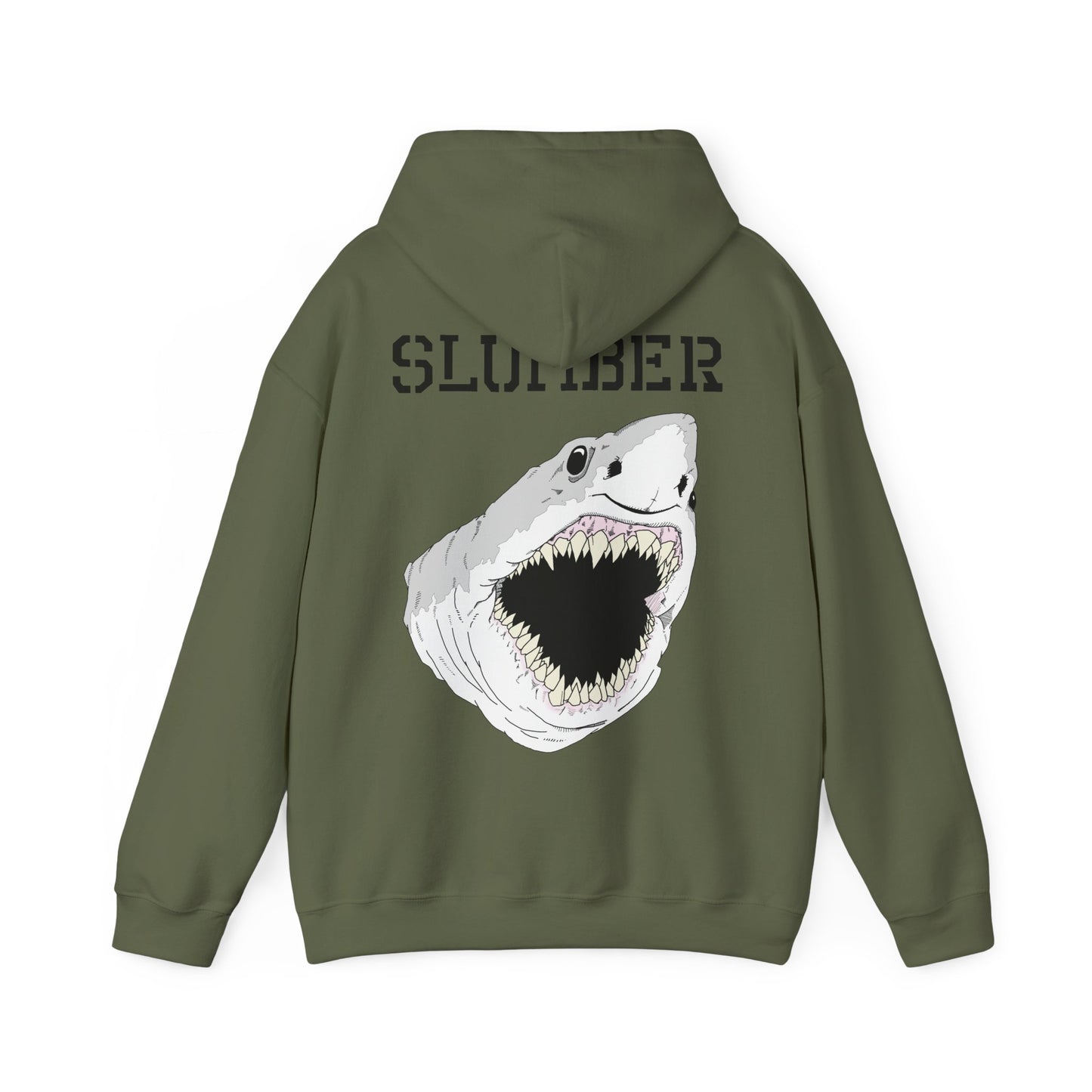 Slumber Apparel Sharky Boi Front and back printing