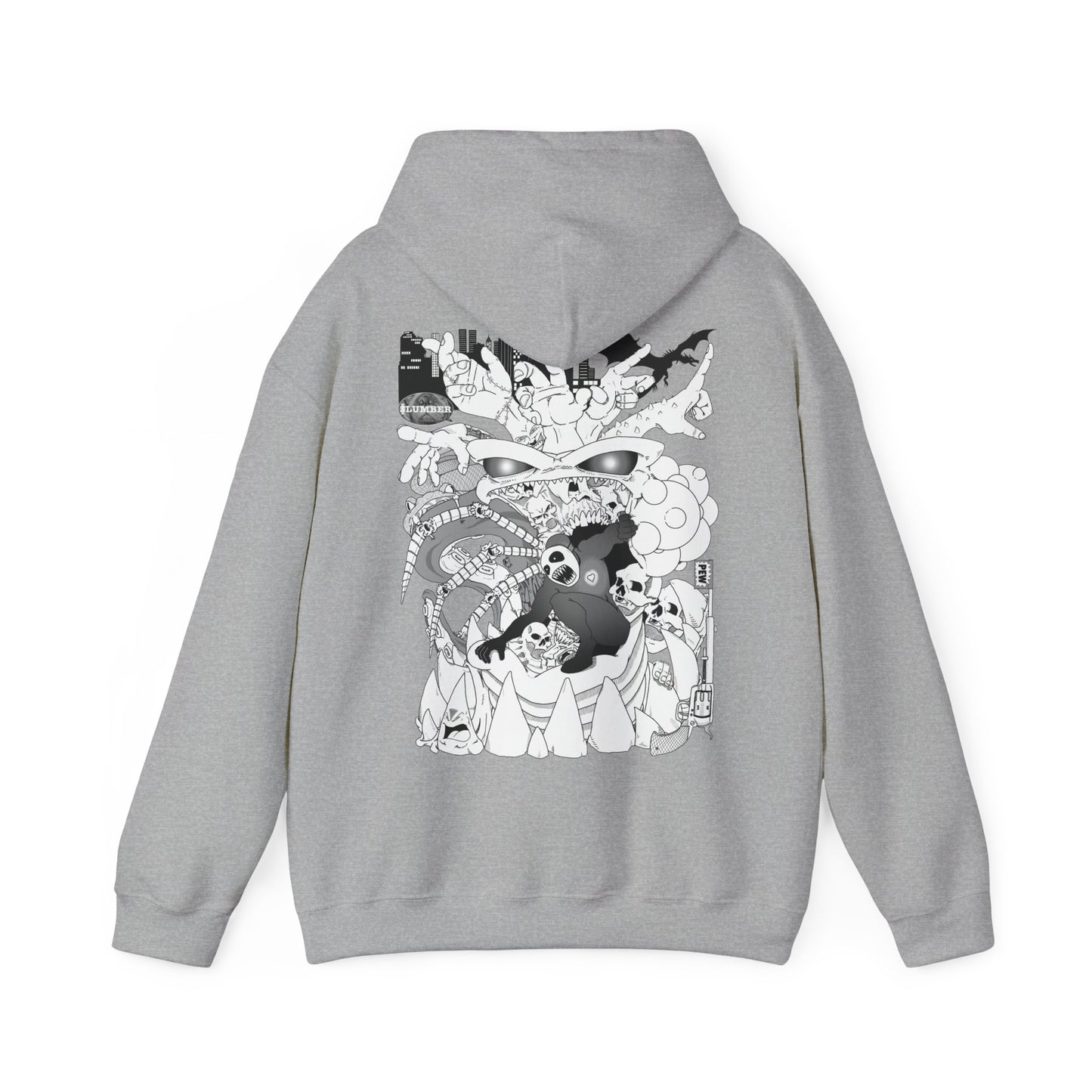 Slumber Dragon Love Hoodie Back Print