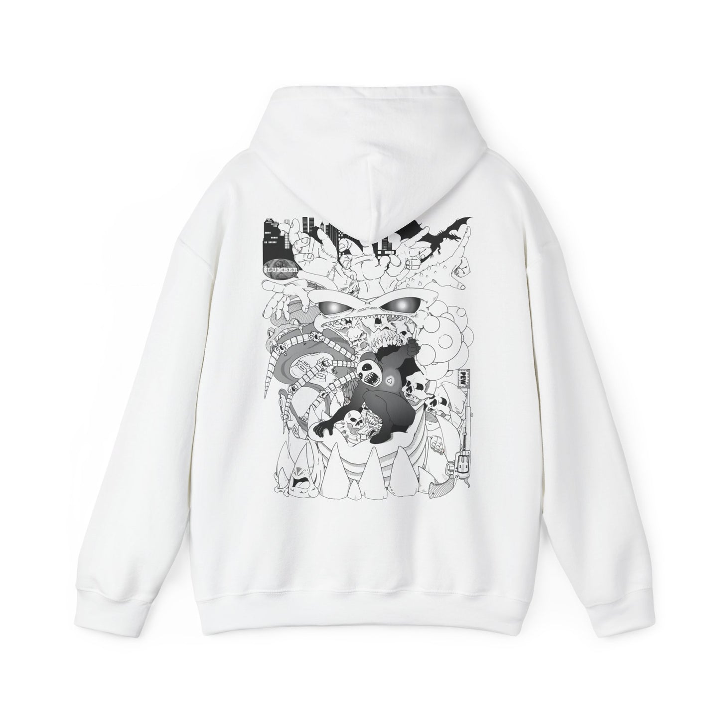 Slumber Dragon Love Hoodie Back Print
