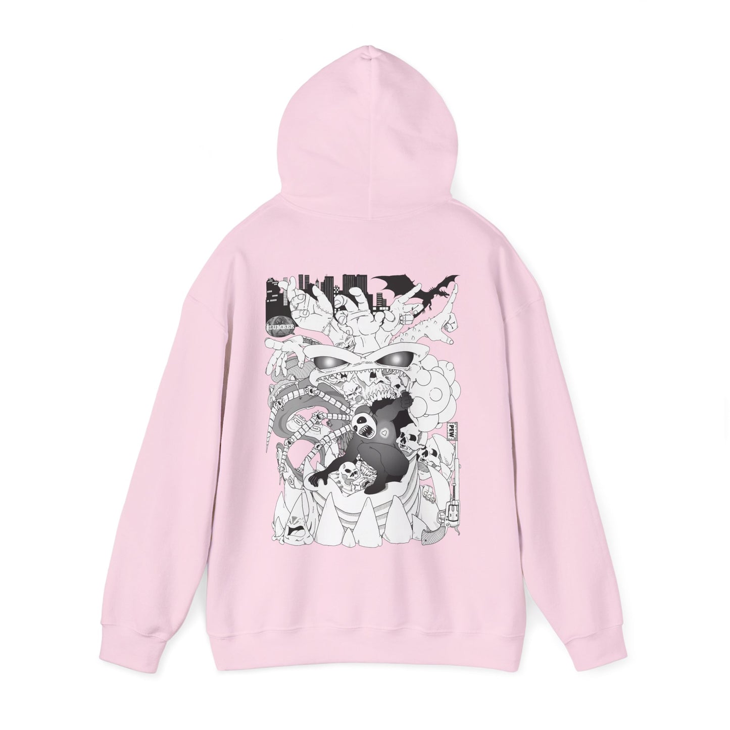 Slumber Dragon Love Hoodie Back Print
