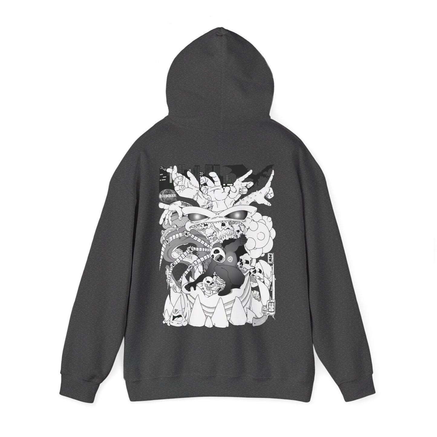 Slumber Dragon Love Hoodie Back Print
